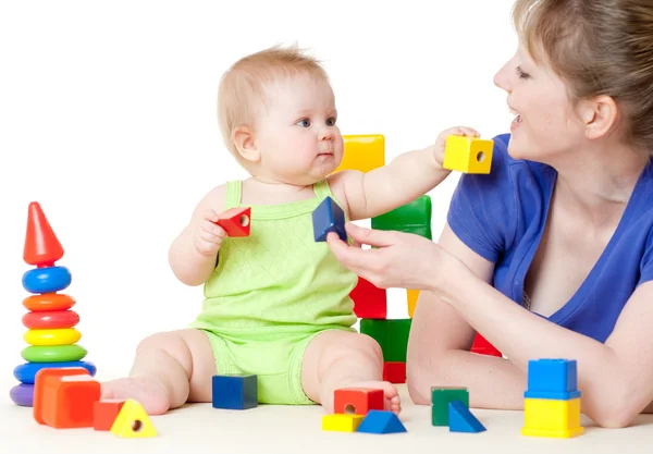 Joven mamá y niño — Foto de Stock