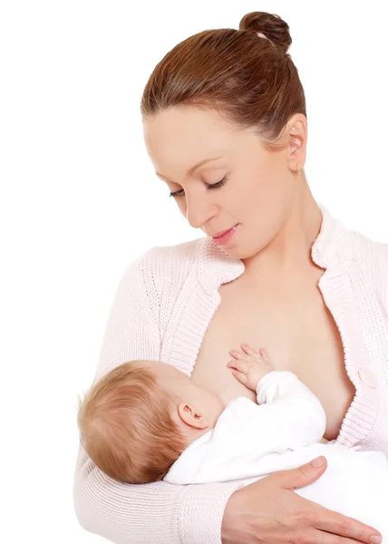 母乳哺喂婴儿 免版税图库照片