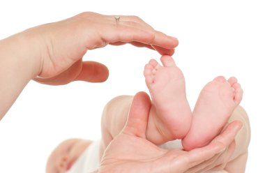 sevimli bebeğin ayakları