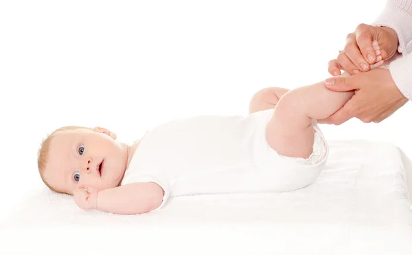 Bebek masaj keyfi — Stok fotoğraf