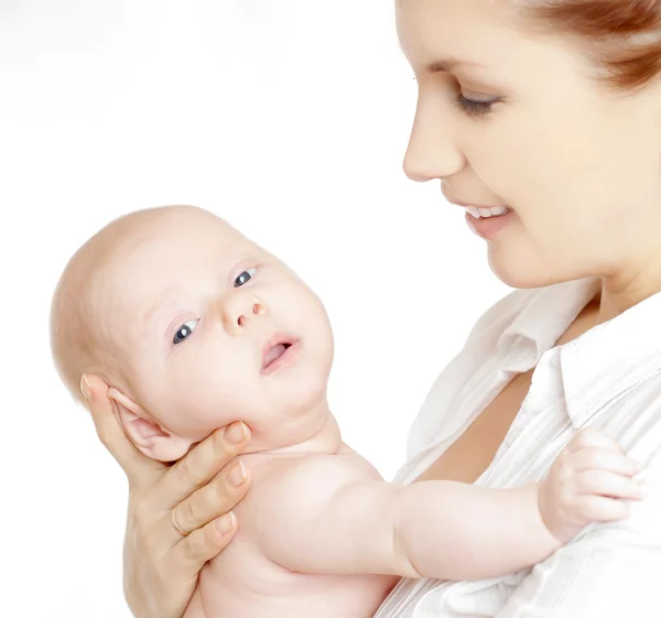 Mãe com bebê menino — Fotografia de Stock