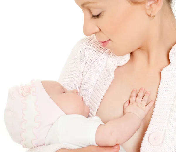 Young mother with baby Stock Photo