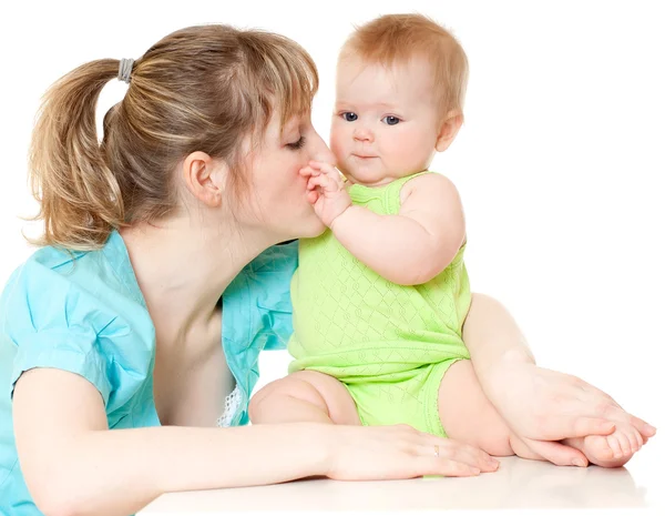 Múmia e seu bebê bonito — Fotografia de Stock