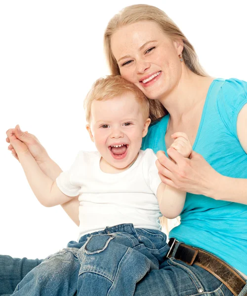 Mummy and her kid — Stock Photo, Image