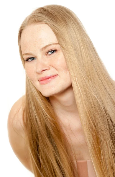 Mulher com cabelo bonito — Fotografia de Stock