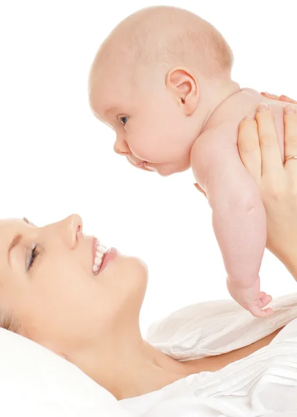 Mãe com bebê menino — Fotografia de Stock