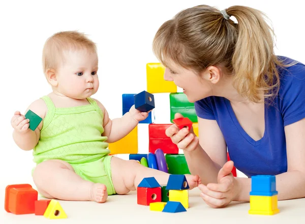 Joven mamá y niño — Foto de Stock