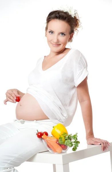 Young pregnant woman — Stock Photo, Image