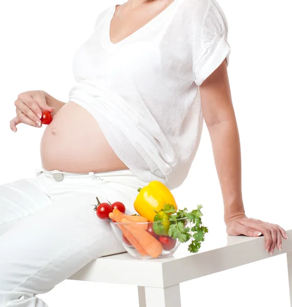 Mujer embarazada joven — Foto de Stock