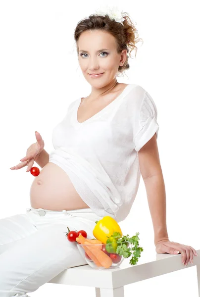 젊은 임산부 — 스톡 사진