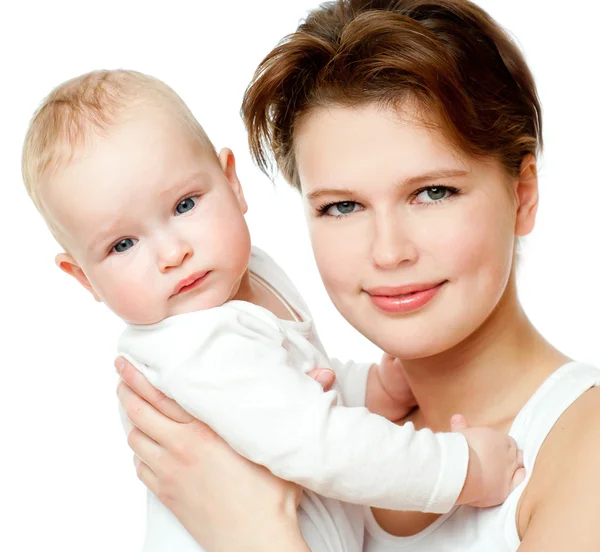Baby girl with mother — Stock Photo, Image