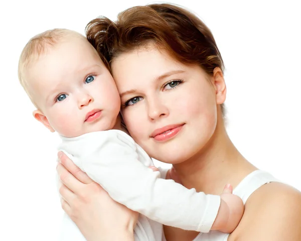 Niña con madre — Foto de Stock