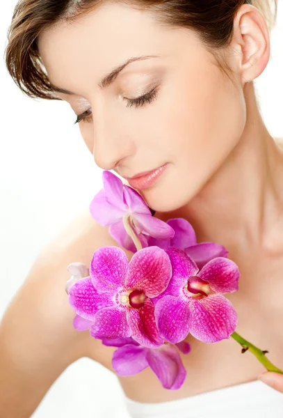 Bayan orkide — Stok fotoğraf