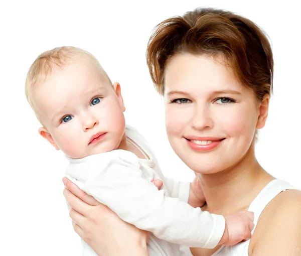 Baby girl with mother Stock Picture