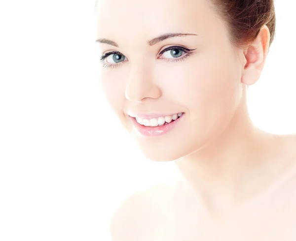 Beautiful Young Girl Perfect Skin — Stock Photo, Image