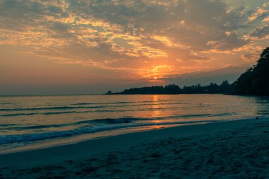 Deniz güzel arka plan doğa akşam