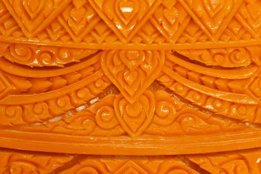 Oyma Mum detay doku arka plan