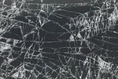 Kırık ekran closeup detay doku 