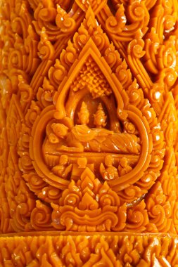 Mum portre ayrıntı sanat oyma