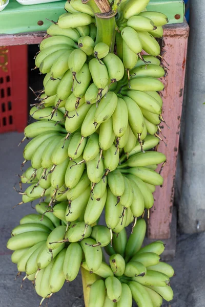 Eine Bananenfrucht Grüne Detailfrucht — Stockfoto