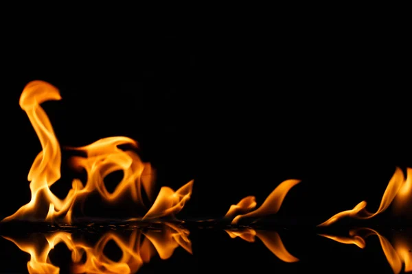 Flamme Brennendes Heißes Detail Isolierte Kunst — Stockfoto