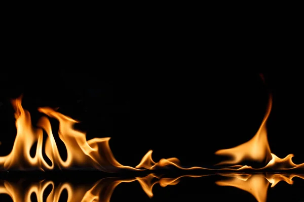 Flamme Brennendes Heißes Detail Isolierte Kunst — Stockfoto