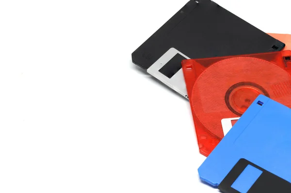 Inch Diskette Witte Achtergrond Detail Object — Stockfoto