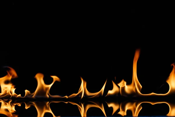 Vlam Brandende Hot Detail Achtergrond Kunst — Stockfoto