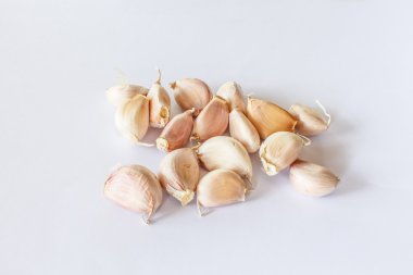 sarımsak closeup ayrıntı nesnesi izole