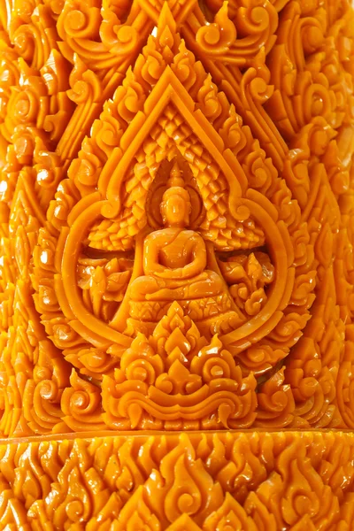 Carving Candle Detail Texture Thailand — Stock Photo, Image