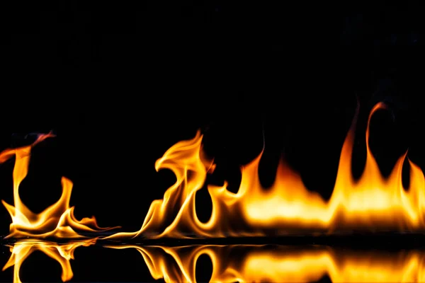 Flamme Brennende Heiße Details Hintergrund — Stockfoto