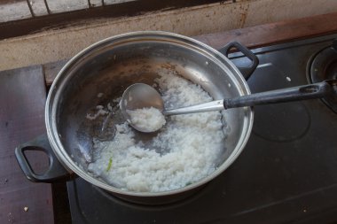 pirinç pot closeup ayrıntı aracı