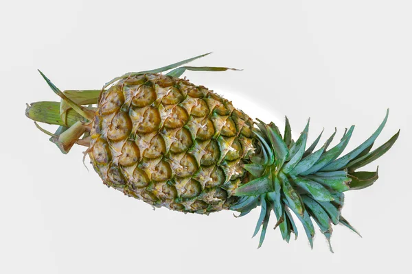 Abacaxi Closeup Detalhe Fruta Isolada — Fotografia de Stock