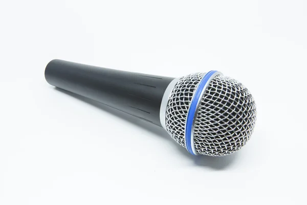 Мікрофон Білому Тлі — стокове фото