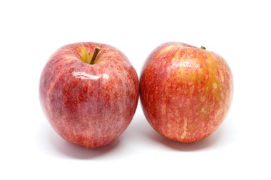 Elma beyaz arka plan closeup meyve