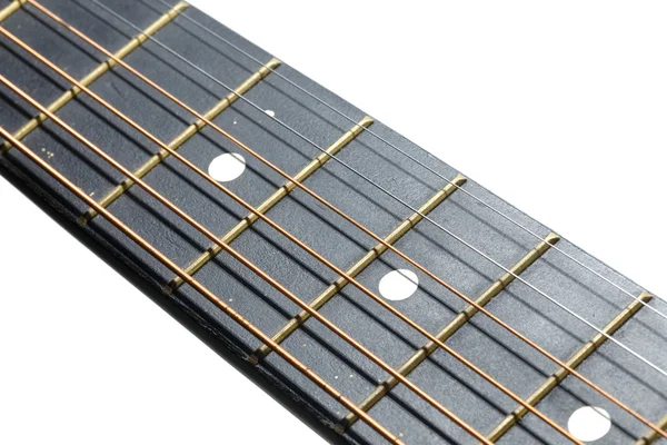 Guitarra Cuello Fondo Blanco —  Fotos de Stock