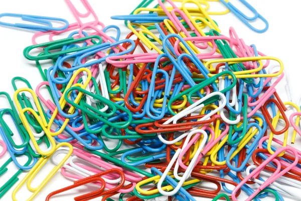 Paperclip Witte Achtergrond Object — Stockfoto