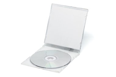 Beyaz arka plan detay nesne üzerinde DVD Cd disk