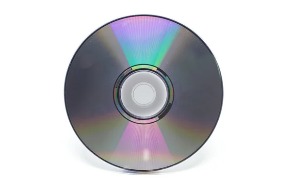 Δίσκος Dvd Λευκό Φόντο Λεπτομέρεια Απομονωμένες — Φωτογραφία Αρχείου