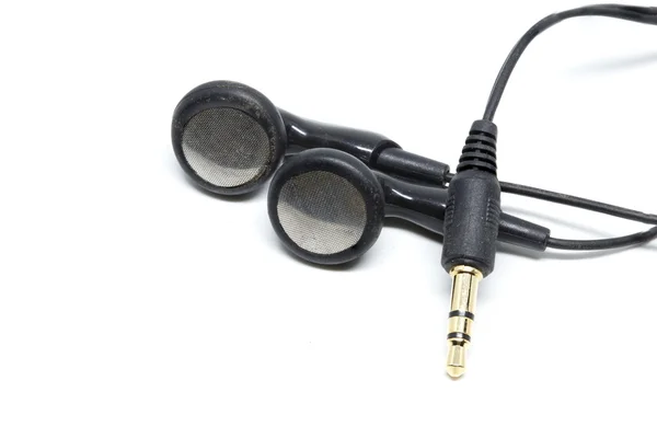 Ακουστικών Λευκό Φόντο Λεπτομέρειες Αντικειμένου — Φωτογραφία Αρχείου