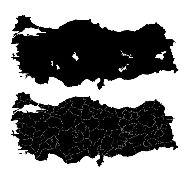 Карта Туреччини — стоковий вектор