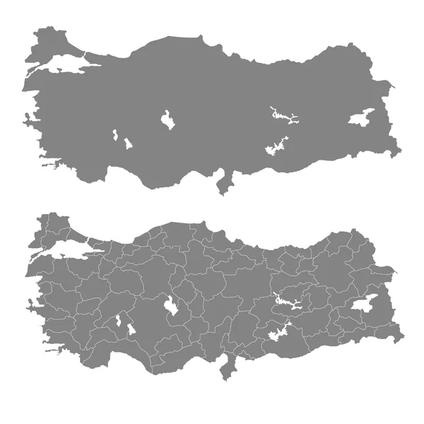 トルコ地図 — ストックベクタ
