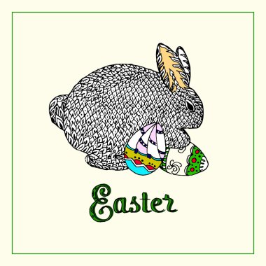 Vintage Paskalya kartı