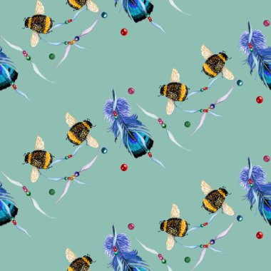 Suluboya Bumblebees, Tüyler 