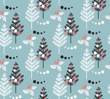 Christmas Tree pattern. clipart
