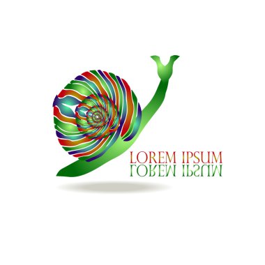 Salyangoz Logo vektör tasarımı