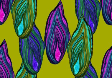 Agate green pattern.