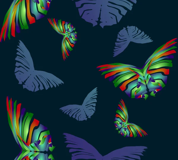 Seamless Butterflies Pattern. — Stock Vector