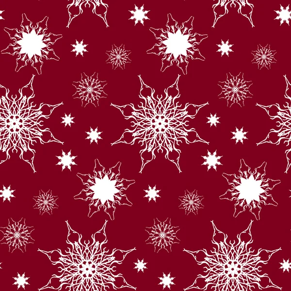 Snowflake seamless pattern. — Stock Vector