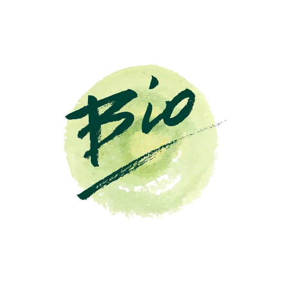 Bio bläck handskrift — Stock vektor